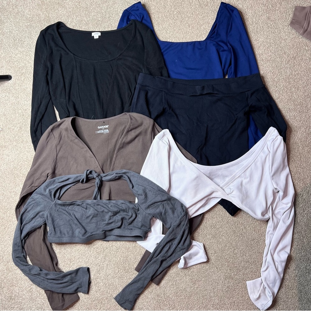 Garage, SHEIN, & more Long Sleeve Tops Bundle
